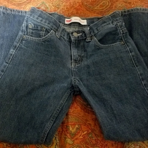 Boys Levi's Denim Blue Jean's 550 Relaxed Size 10 - Picture 2 of 4
